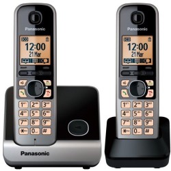 Điện thoại kéo dài Panasonic KX-TG6712 màu đen "Mất điện dùng được"