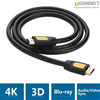 Ugreen 10130 - Cáp HDMI 3M hỗ trợ 3D full HD 4Kx2K chính hãng Ugreen 10130 cao cấp