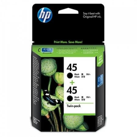 Mực in HP 45 (CC625AA) hộp đôi 2-pack Black dùng cho máy in HP DeskJet 710c