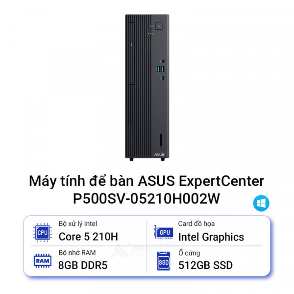Máy tính để bàn Asus P500SV-05210H002W (Core 5 210H | 08GB | 512GB | Win 11 | 180W | 2Y OSS)