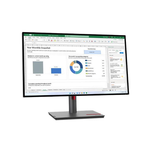 Màn hình Lenovo Think Vision P27h-30 63A1GAR1WW (27Inch/ 2K (2560x1440)/ 4ms/ 60HZ/ 350cd/m2/ IPS/ USB-C)